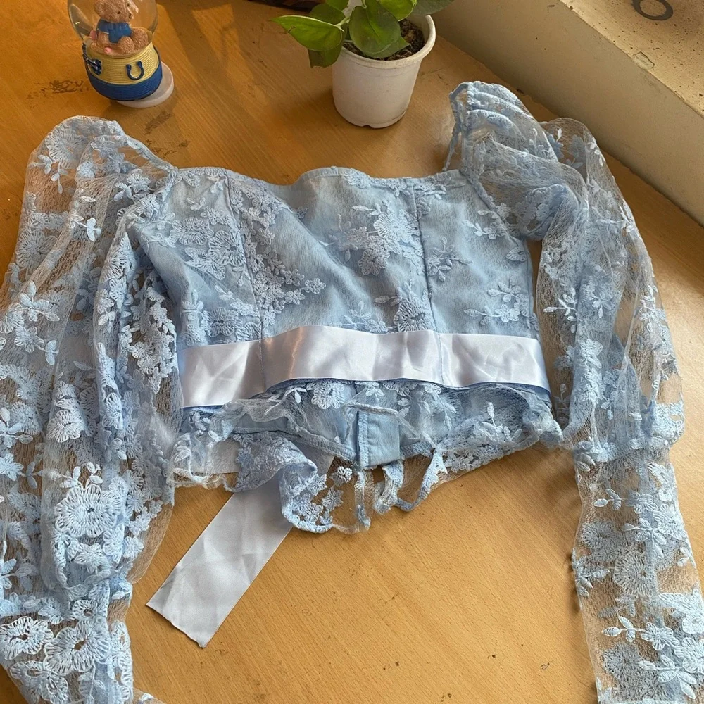 ❌sold out ❌ Shein cute corset type crop top Size-XS - Picture 4 of 4